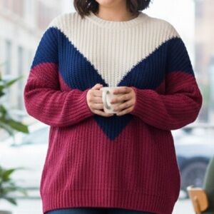 Time & Tru Chevron Sweater size Lg